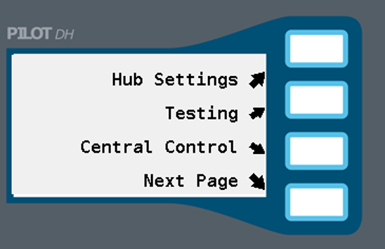 Image showing the settings screen options.