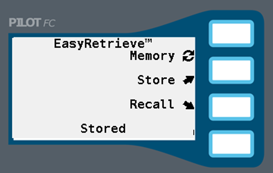 Image of the EasyRetrieve screen selection confirmation.