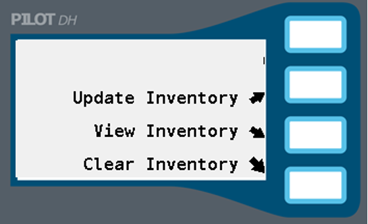 Image showing the Decoder Inventory options screen.