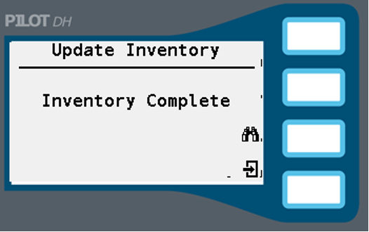 Image showing the screen for updating inventory.