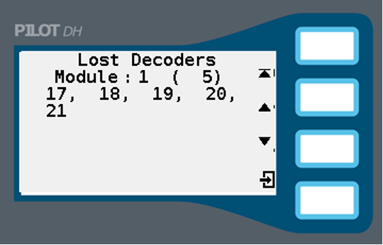 Screen showing the Lost Decoders