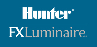Hunter and FX logo vertical white
