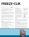 Freeze-Clik Installation Card