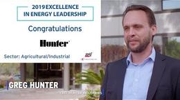 Hunter Industries receives Excellence in Energy Leadership Award