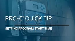 Pro-C Basic: 02, Setting Start Time