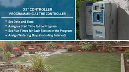 X2 Irrigation Controller, Programming at the Facepack